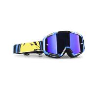 §Masque Raven Strike Hypno Miroir Bleu Double Écran§
