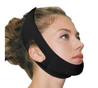 Masque réducteur de menton double menton - Masque V Lifting Visage - Masque de lifting en V réutilisable avec mentonnière pour femme - Masque facial anti-rides pour peau du visage flasque