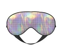 Masque réfléchissant carré réversible double face occultant réglable doux pour dormir ou faire la sieste