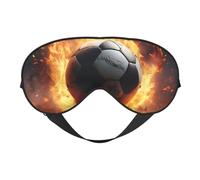 Masque respirant pour les yeux avec imprimé ballon de football - Idéal pour le camping, la méditation, le yoga
