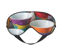 Masque respirant pour les yeux des années 90 avec motif imprimé - Idéal pour le camping, la méditation, le yoga