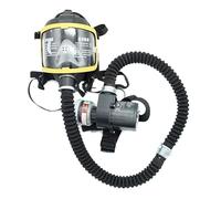 Masque respiratoire à gaz avec débit constant et alimentation en air avec 2 vitesses réglables