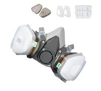 Masque respiratoire de sécurité - Masque facial réglable, équipement de protection respiratoire | Filtrage fiable pour les travaux industriels, le bricolage, le bricolage, le meulage, la coupe, le