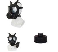 Masque Respiratoire Intégral avec Filtres - Protection Respiratoire en Caoutchouc De Qualité Industrielle for Applications De Pulvérisation(Mask and Organic Can)