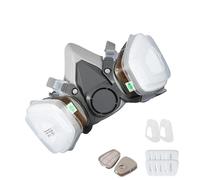 Masque respiratoire réutilisable, protection contre la poussière, filtres et lunettes de sécurité, masque de protection contre la poussière, avec filtre, pour peinture, poussière et formaldéhyde,