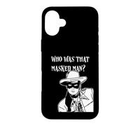Masque rétro Classique « Who Was That Masked Man Lone Ranger » Coque pour iPhone 16 Plus