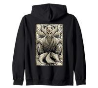 Masque rétro Japonais Kitsune Renard à Neuf queues Anime Sweat à Capuche