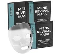 Masque revitalisant pour homme | Masque facial hydrogel hydratant pour homme avec collagène marin hydrolysé, vitamine E, acide hyaluronique, aloe | Masque facial