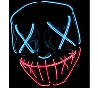 masque rigide clown purge led bleu rouge adulte - original cup mas-n67 Multicolore G