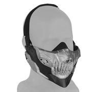 Masque RPG Mécanique Cyberpunk, Masque Demi - Visage De Crâne Rebelle Futuriste, Masque Tactique Airsoft