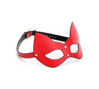 Masque sexy rouge à oreille de chat