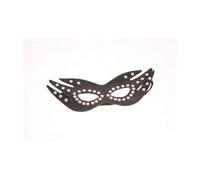 masque simili cuir noir