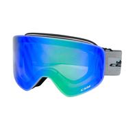 Masque Ski CGM 781A Mag Blanc Lentille Iridium Plus Vert Approuvé
