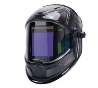 Masque Soudure Automatique,Casque Soudure Masque de soudage 100 x 95 mm, Grand Angle Vue, Auto-obscurcissant, Couleur réelle, DIN4 1/1/1/2(Black1)