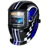 Masque Soudure,Casque Soudure Casque de soudage à obscurcissement Automatique avec lumière Couleur réelle for Homme, Cagoule énergie Solaire capteur Double Arc, Large Teinte 4/9-13(HD01)