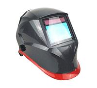 Masque SoudureAutomatique,Casque Soudure Casque de soudage 100 * Capteurs 65 mm Grindage Masque Solar Auto Darking(Carbon Red)