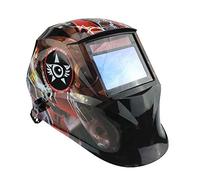 Masque SoudureAutomatique,Casque Soudure Casque de soudage 100 * Capteurs 65 mm Grindage Masque Solar Auto Darking(Thunder Beauty)