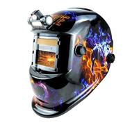 Masque SoudureAutomatique,Casque Soudure Casque de soudage à obscurcissement automatique avec lumière couleur réelle for homme, cagoule énergie solaire capteur double arc, large teinte 4/9-13(HD11-TD)