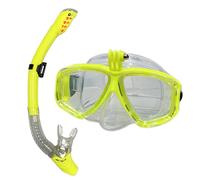 Masque Sous-Marin Professionnel,Lunettes De Plongée 3/4,Convient Pour Gopro,Petite Caméra De Sport,Tout Sec,Lunettes 3/4 - Type 2011-1 198yellow Tp