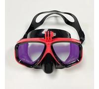Masque Sous-Marin Professionnel,Lunettes De Plongée 3/4,Convient Pour Gopro,Petite Caméra De Sport,Tout Sec,Lunettes 3/4 - Type 2011-1el Red