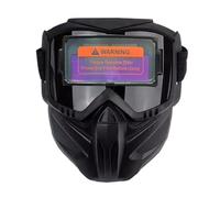 Masque spécial de soudage et de découpe - Assombrissement automatique, couvre-chef à vue complète de 30 cm, matériel de construction automobile universel, corps en plastique synthétique ABS de 600 g |