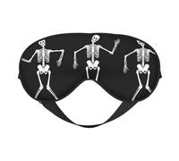 Masque squelette cool pour les yeux - Design mis à jour - Bloque la lumière - Pour homme et femme