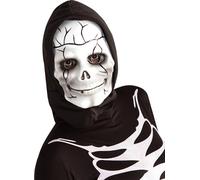 Masque squelette enfant blanc-noir