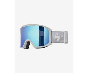 Masque Sweet Protection Durden RIG Reflect RIG gris clair avec verres bleus.