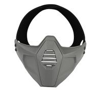 Masque Tactique Demi Masque Protection Visage Airso pour Sports Plein Air Jeux Tactiques Jeux CS(Gray)