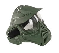 Masque tactique d'extérieur en maille respirante pour paintball, Halloween, fête costumée, jeu CS (OD vert)
