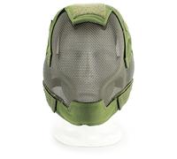 Masque Tactique réglable avec Protection d'oreille pour Airsoft - pour extérieur, Chasse, Halloween, Paintball, Hockey, Cosplay (OD Vert)