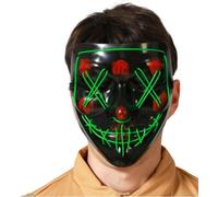 Masque Terreur LED légèrement verte
