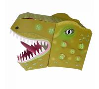 Masque tête de dinosaure Rex London Vert 39x29x18 cm