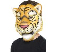 Masque Tête De Tigre Enfant Taille Unique Jaune