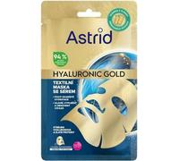 Masque textile aux protéines d'or pour un aspect plus lisse et une restauration du volume de la peau Hyaluronic Gold