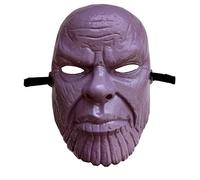 Masque Thanos carnaval super-héros déguisement accessoires cosplay Halloween homme adulte masque rigide personnage bande dessinée pouvoir infini visage violet titanique