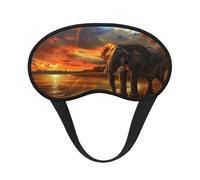 Masque ultime pour les yeux avec éléphants africains pour dormir, masque doux et confortable, masque relaxant sans pression nocturne.