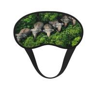 Masque ultime pour les yeux avec éléphants africains pour dormir, masque doux et confortable, masque relaxant sans pression nocturne.