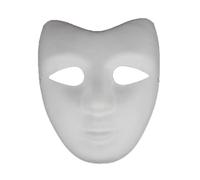 Masque unisexe à faire soi-même en papier blanc cellulose vierge masques peints à la main personnalité design créatif décorations de carnaval masques mascarade masque facial carnaval demi-masque