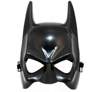 Masque unisexe en plastique noir Batman Dark Knight Super Hero pour Halloween, bal masqué, déguisement