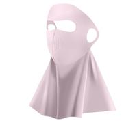 Masque UV - Masque facial pour protection solaire - Protection SPF - Bandana rafraîchissant - Écharpe de cou respirante pour homme et femme, Rose, Refer to description