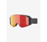 uvex G,Gl 3000 To - Masque de Ski pour Hommes et Femmes - avec Verre Interchangeable - Champ de Vision Élargi et Anti-Buée - Black Matt/Red-lasergold Lite - One Size