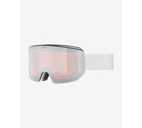 Masque Uvex Lace Attract blanc mat avec lentille photochromique Mirror Silver