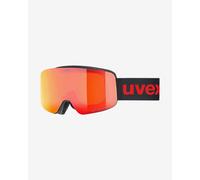 Masque Uvex Pwdr FM noir avec lentille miroir orange pour enfant