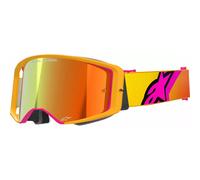 Alpinestars Lunettes Supertech MX Off-Road - Verres miroir rouges - Jaune/Rose