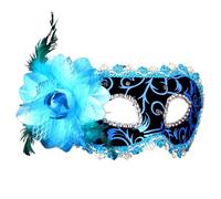 Masque Venise Homme, Decoration Bal Masqué Masque Sexy Femme érotique Masque Visage Loup Masque Loup Venitien Homme Black Swan Costume Robe Carnaval de Venise Femme Masques Bleus Foncés