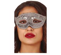 Masque Vénitien Argent Paillettes