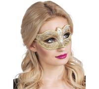 Boland 00338 - Masque pour les yeux Venice Felina, or, ornements, bal masqué, Venise, carnaval, fête de thème, costume