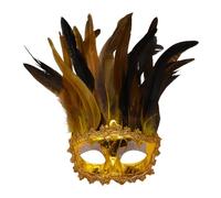Masque vénitien pour homme et femme - Masque à plumes - Masque de bal masqué indien - Amusant - Rétro - Masques de carnaval - Masque de carnaval - Masque pour adulte - Bal - Mariage - Carnaval