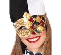 Masque Vénitienne Avec Des Losanges Multicolore